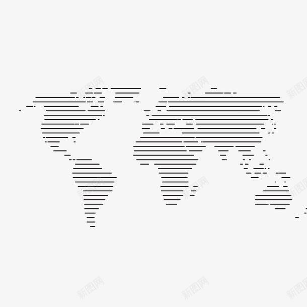 横线地图png免抠素材_新图网 https://ixintu.com 世界 分析 商务 地图 战略 横线 横线线条 缝隙