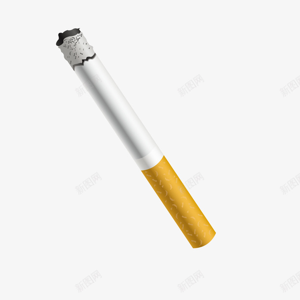 半只点燃的烟png免抠素材_新图网 https://ixintu.com 3D PNG免抠图 PNG免抠图下载 吸烟 吸烟有害健康 烟头 香烟