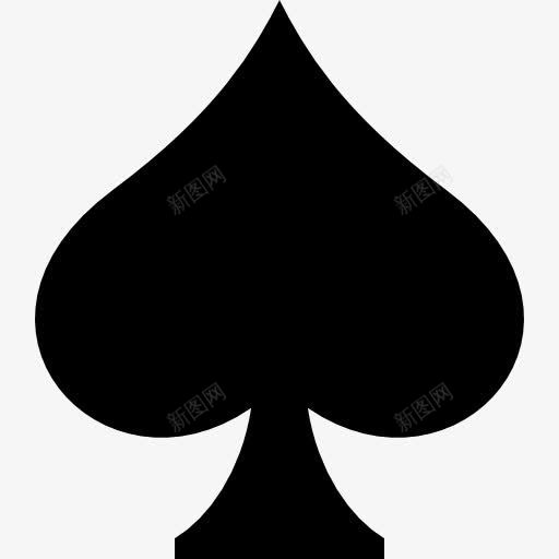 黑桃图标png_新图网 https://ixintu.com 卡片 扑克 标志 赌博的赌徒 赌场