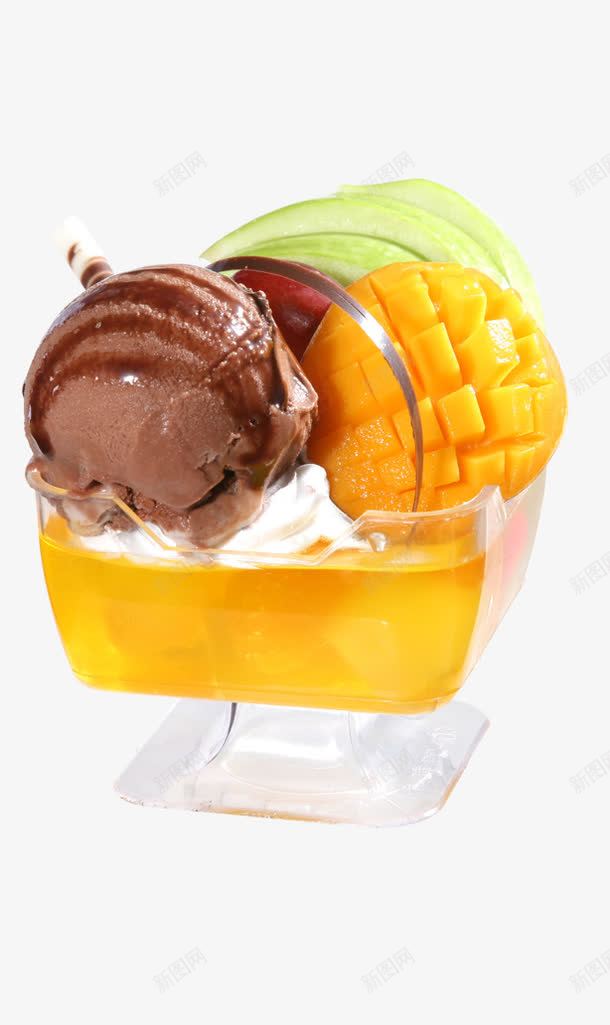 美味水果冰淇淋布丁png免抠素材_新图网 https://ixintu.com 冰淇淋 巧克力 布丁 柠檬 水果 美味 芒果