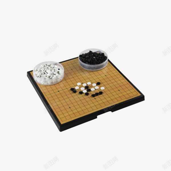 磁石便携围棋儿童学生五子棋png免抠素材_新图网 https://ixintu.com 五子棋围棋 五子棋棋盘 产品实物 棋牌 磁性折叠围棋