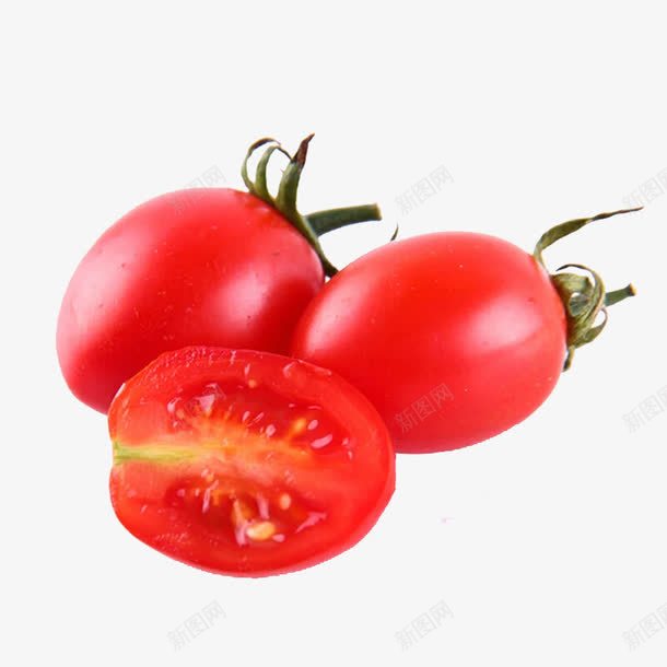 圣女果png免抠素材_新图网 https://ixintu.com 切开的圣女果 小柿子 新鲜水果 水果 美食