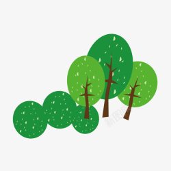 绿色环保树可能卡通小树矢量图高清图片