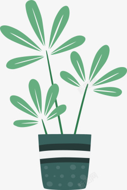 绿化花艺卡通植物盆栽装饰高清图片