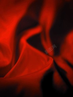 细花边红色绸缎高清图片