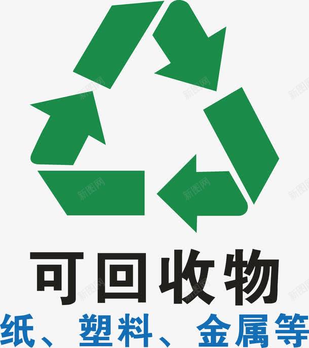 可回收垃圾标示图标png_新图网 https://ixintu.com 其它垃圾 厨余垃圾 可回收垃圾 可回收物 垃圾 垃圾分类 垃圾标识 垃圾海报 有害垃圾 标示 生态文明