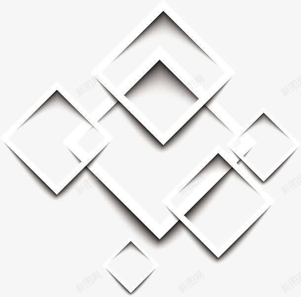 几何图形png免抠素材_新图网 https://ixintu.com banner素材 几何 几何图形 白色 菱形