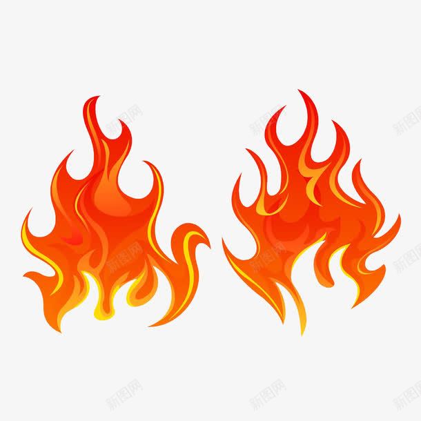 卡通红火的图标PSD分层png_新图网 https://ixintu.com 火烈的 火热图标 火热标识 火热的 灼热的 炎热的 炽热的