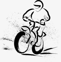 骑行道标志体育项目LOGO图标高清图片