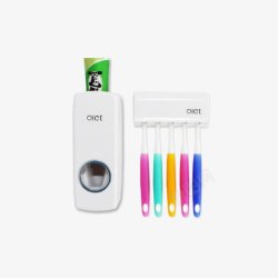 自动挤牙膏架双庆家居创意全自动挤牙膏器带牙高清图片