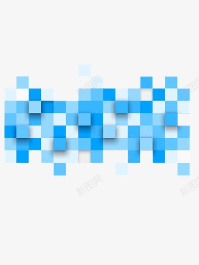 蓝色方块png免抠素材_新图网 https://ixintu.com 不规则图形 几何装饰图 方块 蓝色