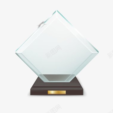 透明奖杯图标图标
