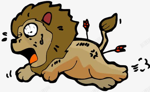逃跑的小狮子png免抠素材_新图网 https://ixintu.com 动物 吃惊 吓一跳 害怕 小狮子 惊吓 惊恐 惊恐的表情 惧怕 目瞪口呆