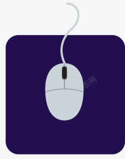鼠标垫样式图形紫色方形鼠标垫矢量图高清图片