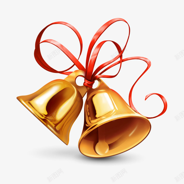 圣诞老人专用铃铛png免抠素材_新图网 https://ixintu.com 两个铃铛 圣诞 圣诞铃铛 铃铛 铃铛装饰
