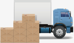 智能盒子送货车快速智能物流高清图片