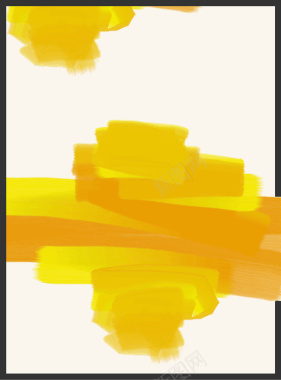 黄色抽象背景水彩商务矢量图背景
