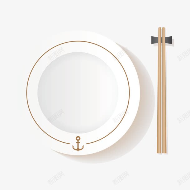 盘子和筷子png免抠素材_新图网 https://ixintu.com 圆形 手绘 木质筷子 瓷器 盘子 筷子 美食 餐具