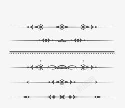 矢量花纹分割线花纹分割线矢量图高清图片