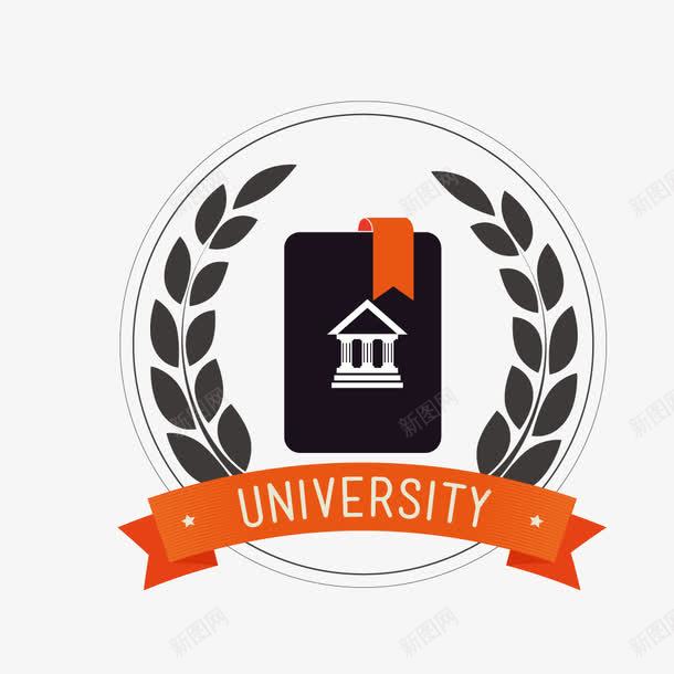 大学标签png免抠素材_新图网 https://ixintu.com 大学 标签 校徽 装饰