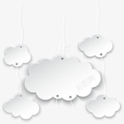 款式展示标题云朵吊坠高清图片