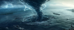 航母海报风暴背景高清图片