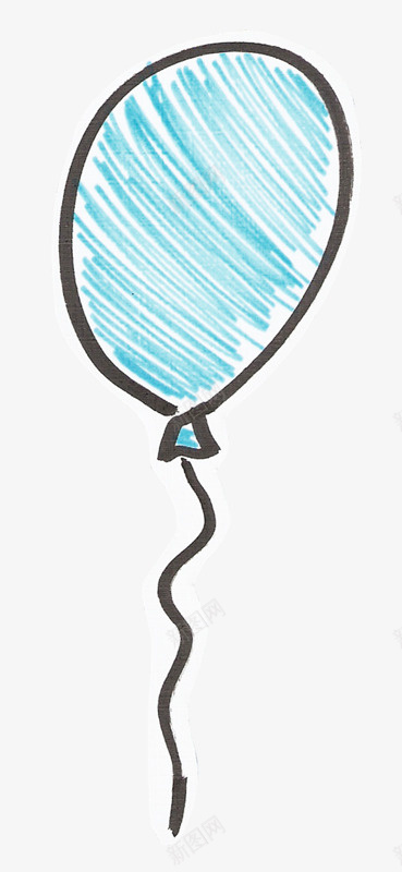 手绘气球png免抠素材_新图网 https://ixintu.com 手绘气球 气球 气球涂鸦 气球简笔画