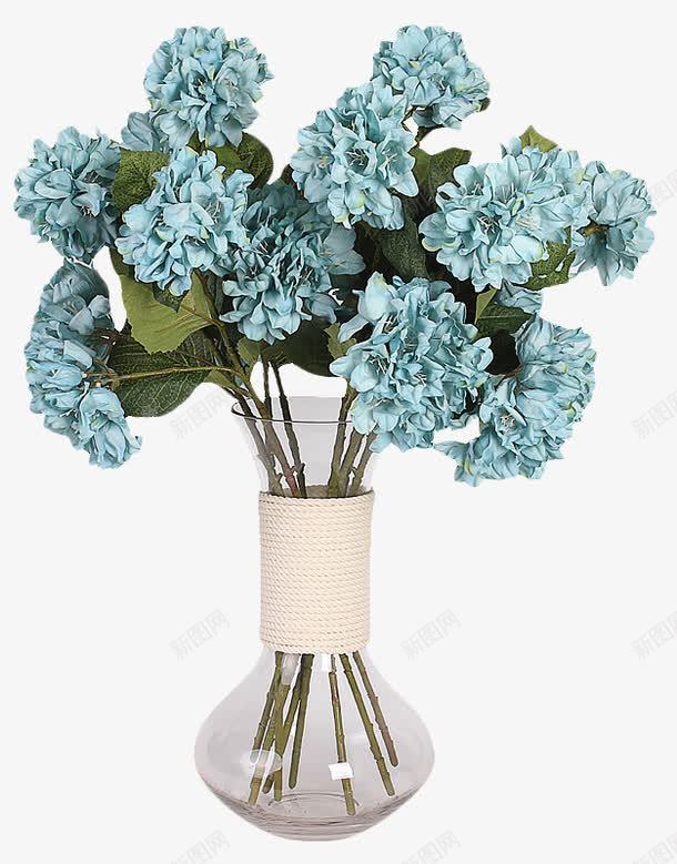 植物花朵花瓶蓝色纸花png免抠素材_新图网 https://ixintu.com 植物 纸花 花朵 花瓶 蓝色