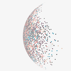 粒子球体矢量图形渐变高级抽象粒子高清图片