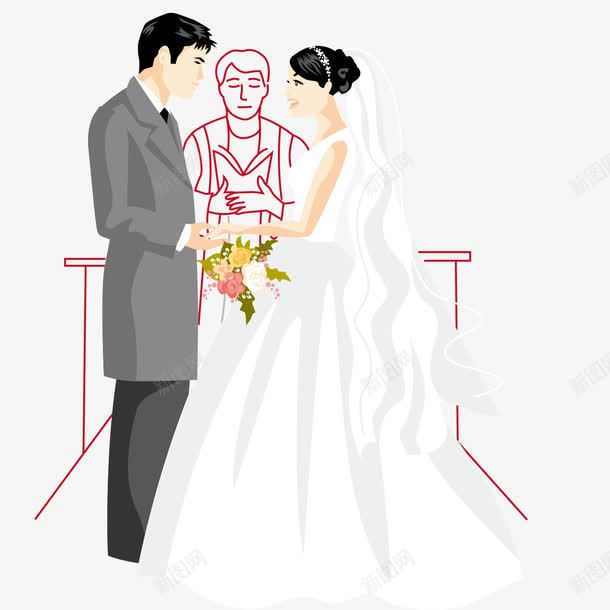 婚礼png免抠素材_新图网 https://ixintu.com 公证人 婚礼 教堂 结婚