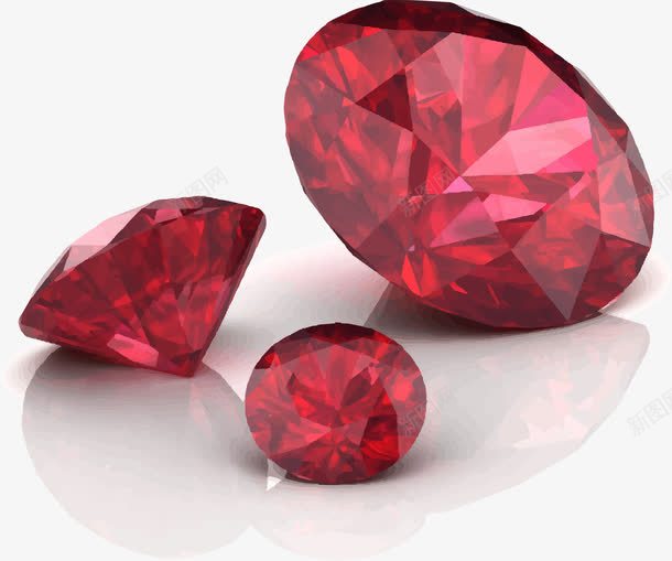 一堆红色宝石png免抠素材_新图网 https://ixintu.com 一堆宝石 一堆钻石 宝石 矢量宝石 红宝石 钻石
