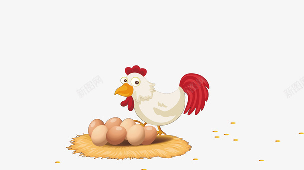 下蛋的母鸡矢量图ai免抠素材_新图网 https://ixintu.com 卡通手绘 宠物 家禽 小鸡 母鸡 水彩 鸡蛋 矢量图