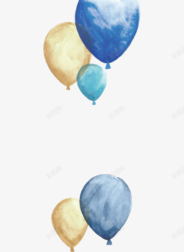 儿童节手绘纷飞的气球png免抠素材_新图网 https://ixintu.com 儿童节 升空 手绘气球 水彩 纷飞的气球 绘画
