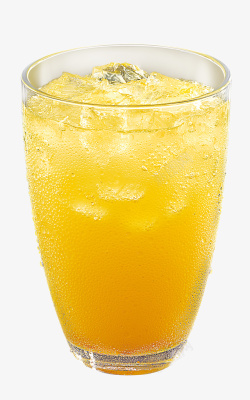 软饮果汁玻璃杯卡曼橘果泡饮实物高清图片