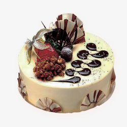 巧克力奶油蛋糕蛋糕高清图片