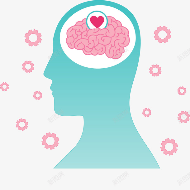 人类大脑情感管理png免抠素材_新图网 https://ixintu.com 大脑 情感管理 情绪管理 矢量png 粉色大脑 精神健康