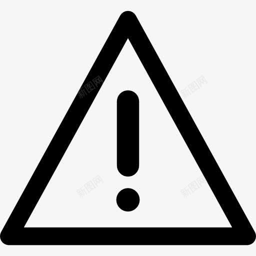 警告标志图标png_新图网 https://ixintu.com 三角形 危险 小心 感叹 风险地图和国旗 马克