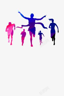 双十一logo免费下载人物插图奔跑的人跑马拉松冲刺终高清图片