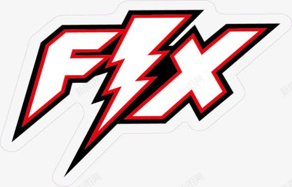 FIX闪电艺术字体图标图标