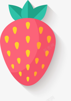 简约网页设计可爱草莓高清图片