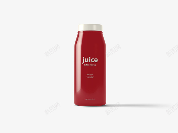 红色果汁包装png免抠素材_新图网 https://ixintu.com 写实 包装 果汁 果汁包装 瓶装饮料 红色 饮品