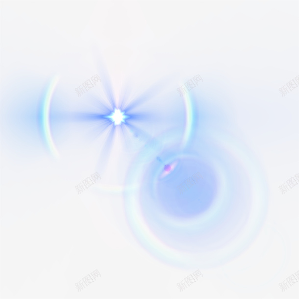 蓝紫色散发光效元素图标png_新图网 https://ixintu.com 光效 光晕元素 图标 标签 素材