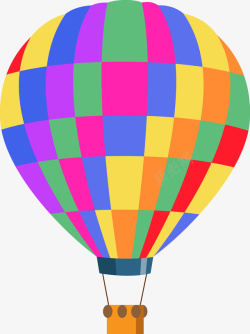 气球热梦幻彩色热气球矢量图高清图片