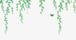 公益植树创意绿色地球一小时柳叶高清图片