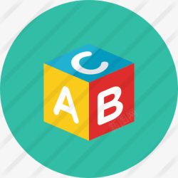 Abc立方体立方体图标高清图片