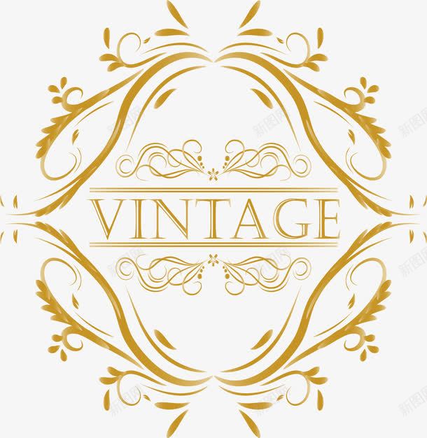 复古欧式花边邀请函封面png免抠素材_新图网 https://ixintu.com 复古 欧式花藤 欧式花边 结婚请帖 邀请函封面 金色