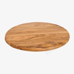 木头桌子沙滩圆形木板高清图片