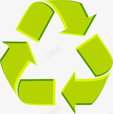 世界环境日绿色循环箭头图标图标