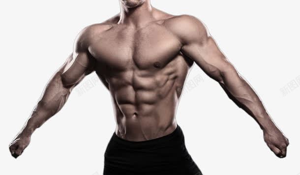 张开手臂展示肌肉的男子png免抠素材_新图网 https://ixintu.com 人物写真 健美的身材 肌肉 胸肌 腹肌 运动健身 高清摄影图片