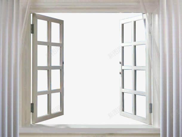 打开的白色窗户和窗帘png免抠素材_新图网 https://ixintu.com 打开 白色 白色窗帘 白色窗框 窗帘白色 窗户 蕾丝窗帘